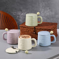 Large Capacity Underglaze Rock Texture Ceramic Mug, Household Drinking Cup, Couple Coffee & Tea Ceramic Cup